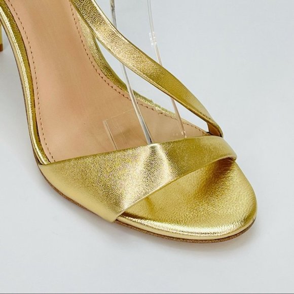Rachel Zoe Nina Gold Leather Women’s Sandals - Picture 11 of 14